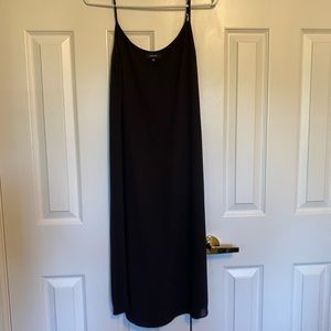 Black slip dress from Aritzia